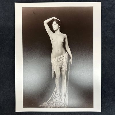 Black and White Analog Photograph Dorothy Knapp Nude Portrait #2