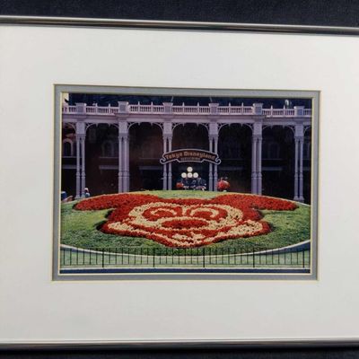 Sale Photo Thumbnail #1050: Vintage Mickey Mouse Tokyo Disneyland Framed Photo
