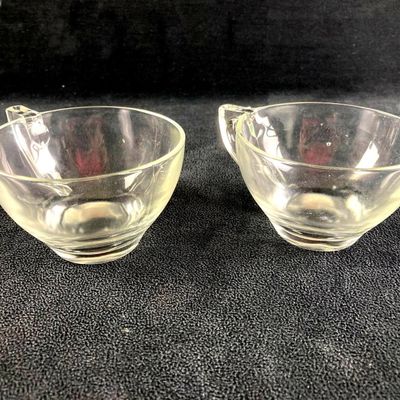 Set of (2) Small Glass Cups
