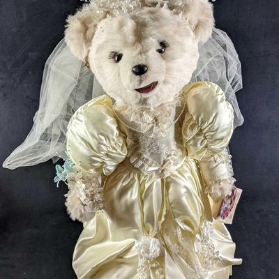 Large Tilly Collectables Plush Bear Wedding Bride