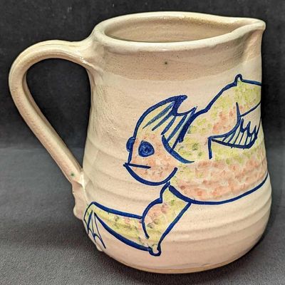 Handmade Pottery Sea Creature Pitcher