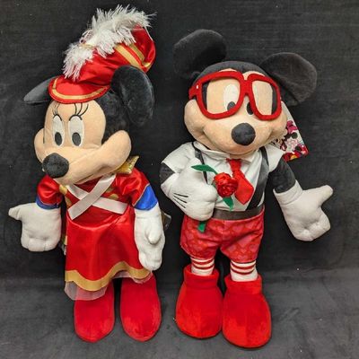 Sale Photo Thumbnail #1117: Disney Mickey Mouse Nerd And Nutcracker Minnie Greeters