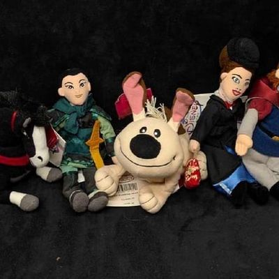 Disney Mulan Princess Mary Poppins Bean Bag Lot Of 9