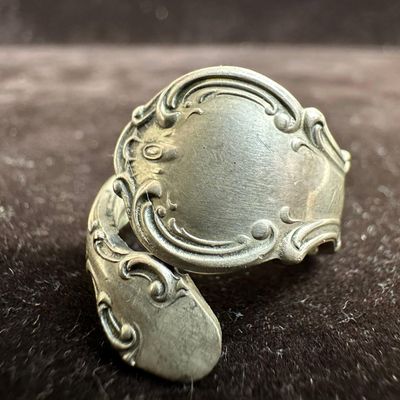 Gorham Sterling Silver Spoon Ring Art Nouveau Pattern L26