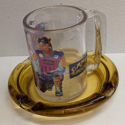 Plastic Camel Supercross Mug & Cigar Ashtray