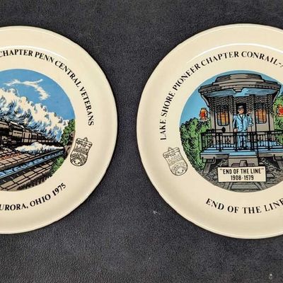 2 Lake Shore Chapter Amtrak & Penn Central Veterans Plates