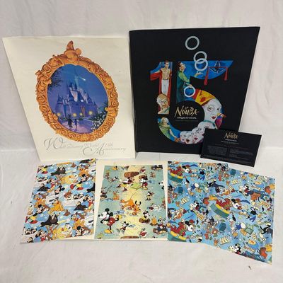Sale Photo Thumbnail #1190: Walt Disney World 25th Anniversary Poster Cirque du Soleil La Nouba Poster Disney Gift Wrap Sheets
