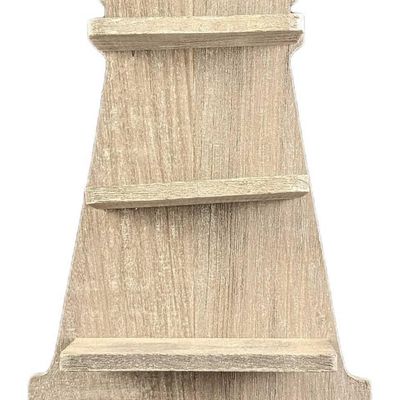 Vintage Wooden Lighthouse Hanging Trinket Shelves