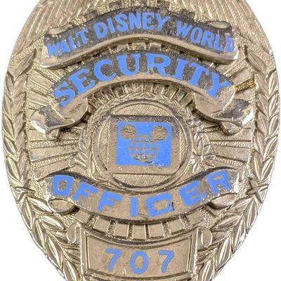 1970s/1980s Disney World Security Metal Badge