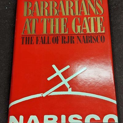 Autographed John Helyar Barbarians At The Gate HC