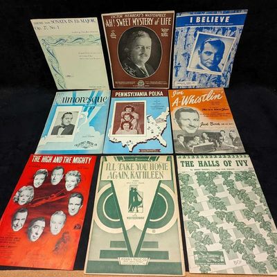 9 Vintage Classic Sheet Music I Believe Humoresque.