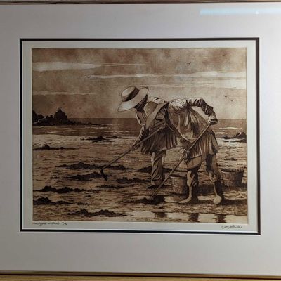 F20 David Hunter Clamdiggers At Dawn Strings LE Print