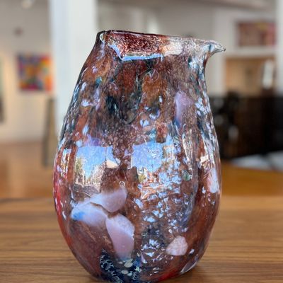 Sale Photo Thumbnail #65: HAND-BLOWN ART GLASS VASE