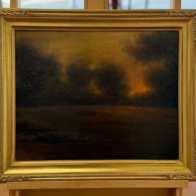 Sale Photo Thumbnail #9: LANDSCAPE, OIL ON CANVAS