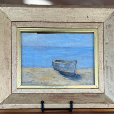Sale Photo Thumbnail #8: BERNARD M. KREMITSKE, "SAILBOAT ON COAST"