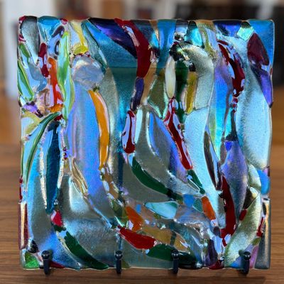 Sale Photo Thumbnail #60: MURANO FUSED ART GLASS PIECE