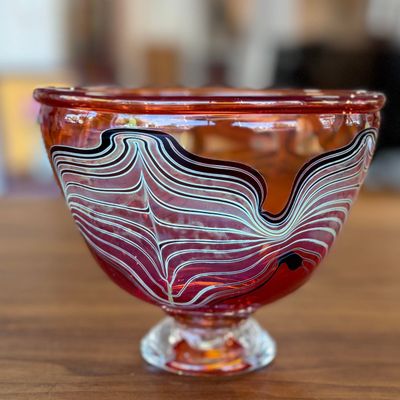 Sale Photo Thumbnail #64: MARC BOUTTE, PEDESTAL BOWL