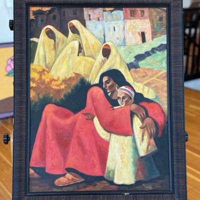 Sale Photo Thumbnail #36: OIL PAINTING, IN THE STYLE OF HUSSEIN BICAR
