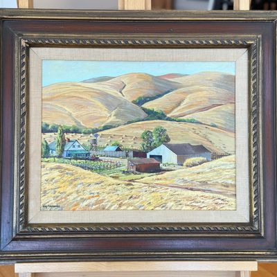 Sale Photo Thumbnail #31: PLEIN AIR LANDSCAPE OIL PAINTING