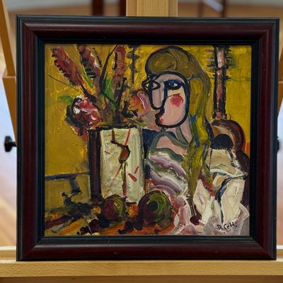 Sale Photo Thumbnail #13: EXPRESSIONIST-STYLE FIGURE PAINTING