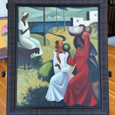 Sale Photo Thumbnail #30: OIL PAINTING, IN THE STYLE OF BERNARD HOYES