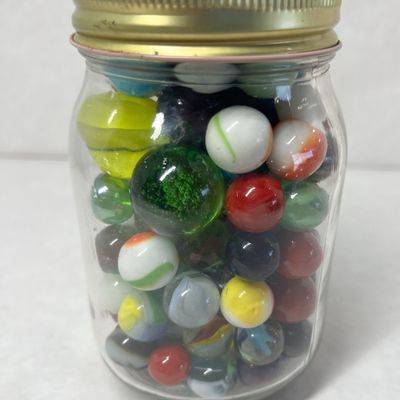 ASSORTED GLASS MARBLES, 20TH CENTURY
