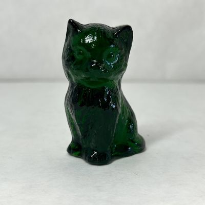 BOYD MISS COTTON EMERALD GREEN GLASS CAT