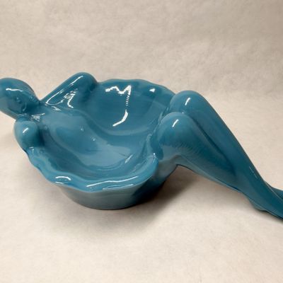 MOSSER TEAL BATHING BEAUTY SOAP DISH