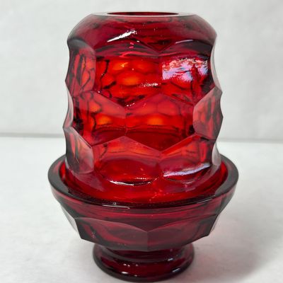 MOSSER GLASS RUBY FAIRY LAMP