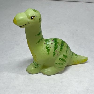FENTON GREEN STRIPED DINOSAUR