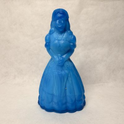 MARBLED BLUE GLASS SOUTHERN BELLE