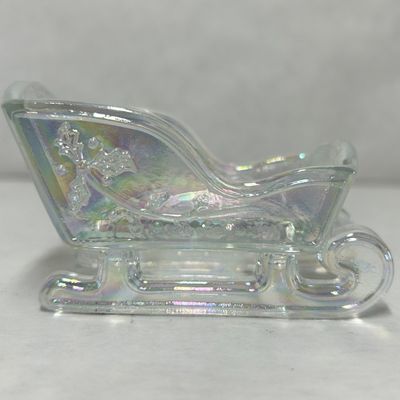 MOSSER IRIDESCENT GLASS SLEIGH