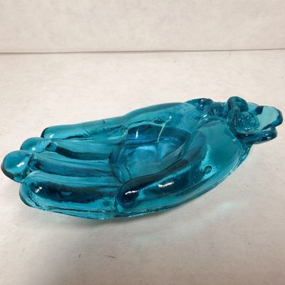BOYD URANIUM GLASS HAND DISH, 1998