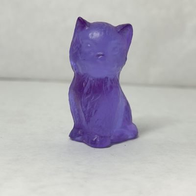 BOYD MISS COTTON PURPLE GLASS KITTEN, 1980S