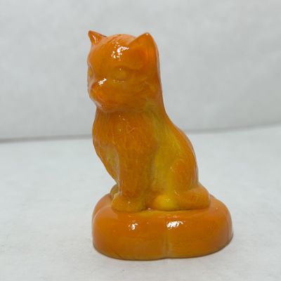 BOYD ORANGE SLAG KITTEN ON PILLOW