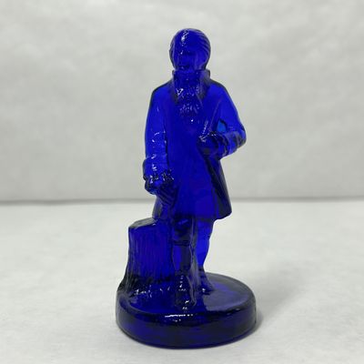 BOYD COBALT GLASS COLONIAL MAN