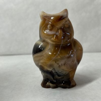 IMPERIAL SLAG GLASS OWL, 1970S