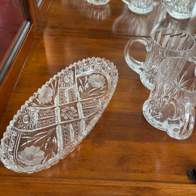Sale Photo Thumbnail #108: 70 pc Crystal collection (not cabinet)