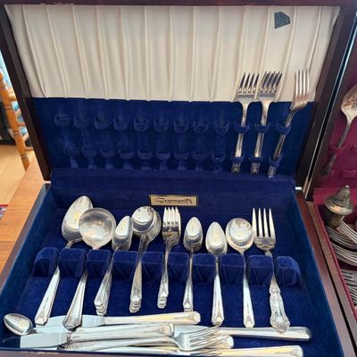 Sale Photo Thumbnail #17: Several sets of silverware.  Silver plate.