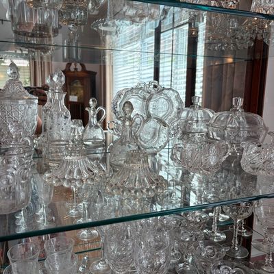 Sale Photo Thumbnail #105: 70 pc Crystal collection (not cabinet)