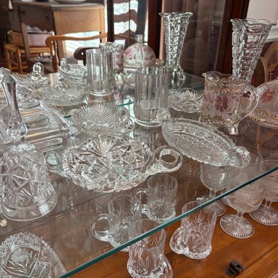 Sale Photo Thumbnail #106: 70 pc Crystal collection (not cabinet)