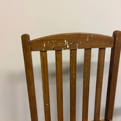 Sale Photo Thumbnail #11: Antique wooden chairs and sled.