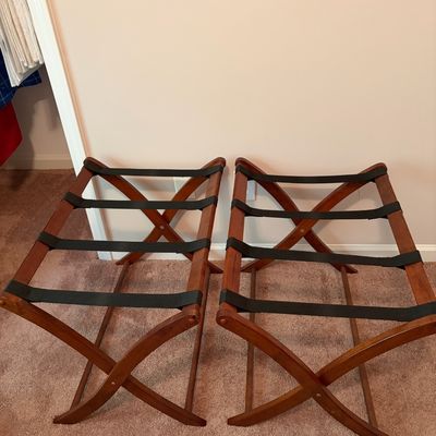 Sale Photo Thumbnail #31: 2 Luggage racks and linens