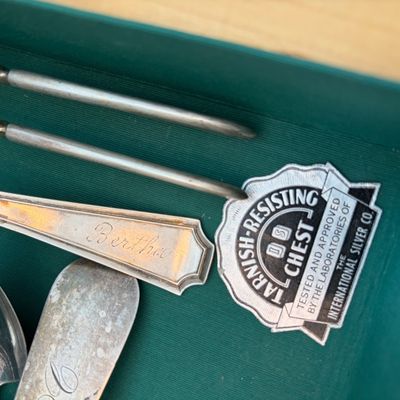 Sale Photo Thumbnail #20: Several sets of silverware.  Silver plate.