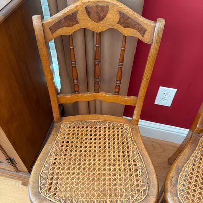 Sale Photo Thumbnail #90: Vintage cane chairs