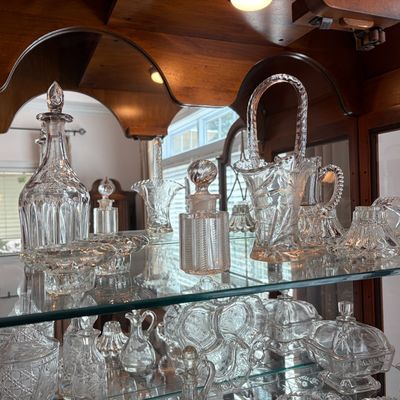 Sale Photo Thumbnail #104: 70 pc Crystal collection (not cabinet)
