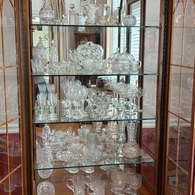 Sale Photo Thumbnail #103: 70 pc Crystal collection (not cabinet)