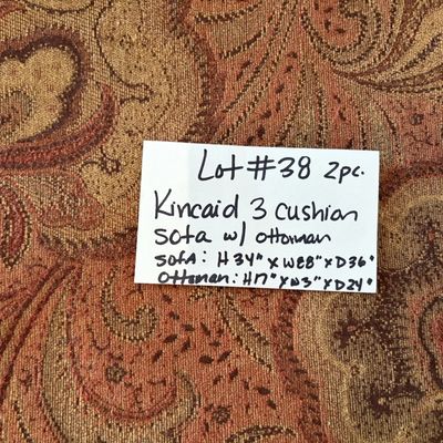 Sale Photo Thumbnail #67: Kinkaid sofa with ottoman