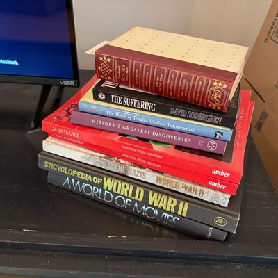 Sale Photo Thumbnail #61: Vizio TV / TV stand / Books