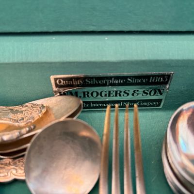 Sale Photo Thumbnail #19: Several sets of silverware.  Silver plate.